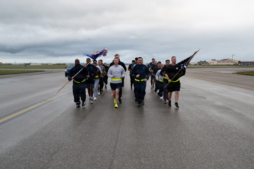 724 AMS remembers fallen comrades in Port Dawg Memorial Run