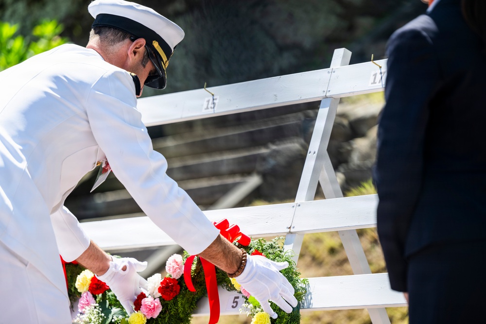 U.S. Ambassador to Japan, Mayor of Newport, R.I., and U.S. military commanding officers participate in 87th annual Black Ship Festival Official Ceremony in Shimoda, Japan