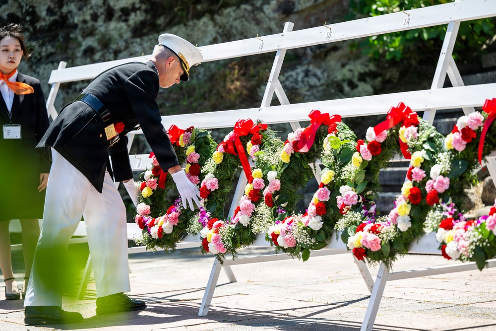 U.S. Ambassador to Japan, Mayor of Newport, R.I., and U.S. military commanding officers participate in 87th annual Black Ship Festival Official Ceremony in Shimoda, Japan