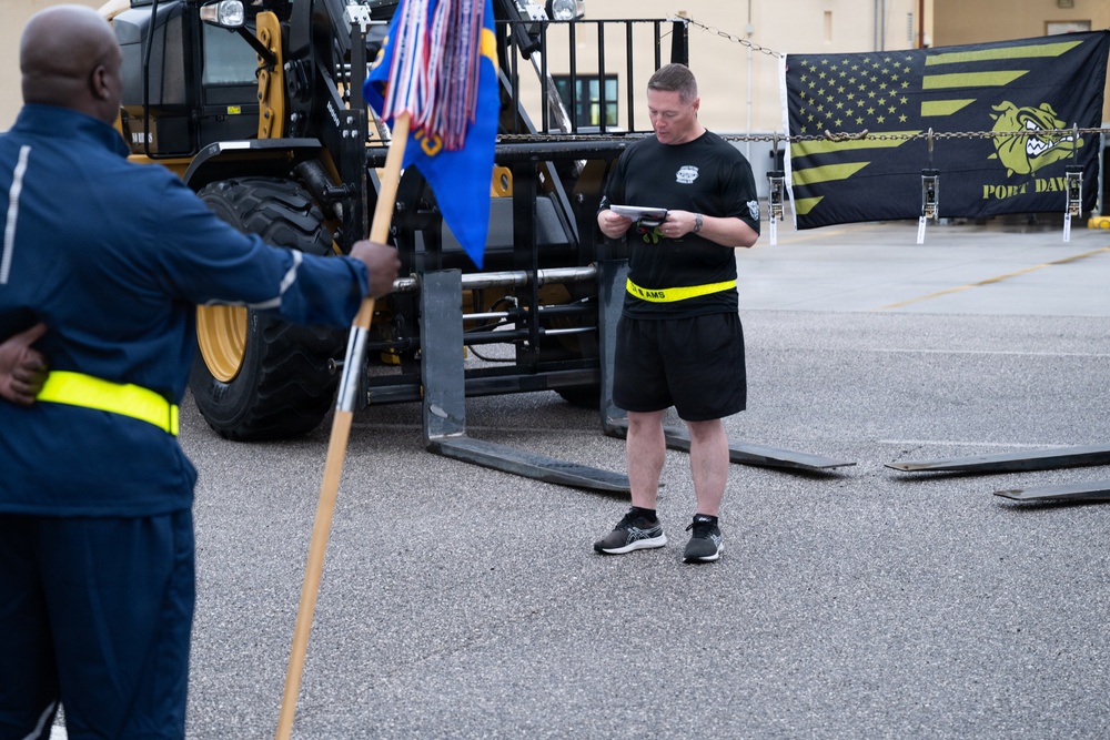 724 AMS remembers fallen comrades in Port Dawg Memorial Run