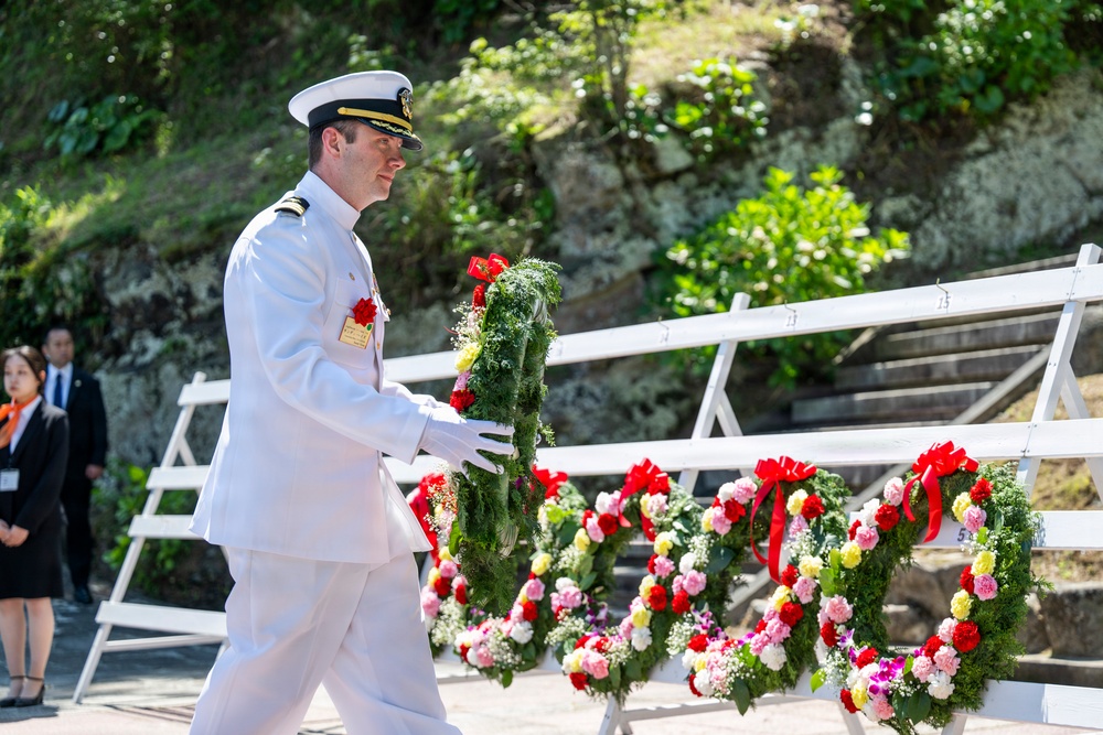 U.S. Ambassador to Japan, Mayor of Newport, R.I., and U.S. military commanding officers participate in 87th annual Black Ship Festival Official Ceremony in Shimoda, Japan