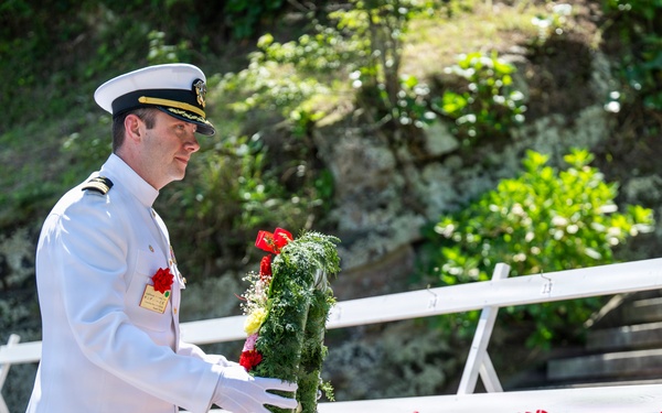 U.S. Ambassador to Japan, Mayor of Newport, R.I., and U.S. military commanding officers participate in 87th annual Black Ship Festival Official Ceremony in Shimoda, Japan