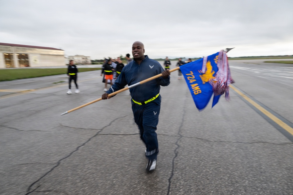 724 AMS remembers fallen comrades in Port Dawg Memorial Run