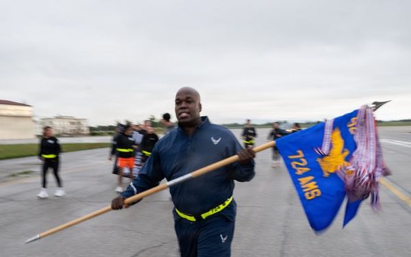 724 AMS remembers fallen comrades in Port Dawg Memorial Run
