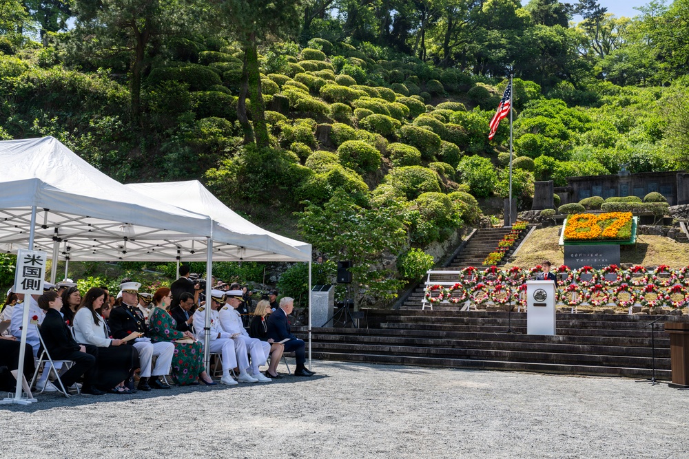 U.S. Ambassador to Japan, Mayor of Newport, R.I., and U.S. military commanding officers participate in 87th annual Black Ship Festival Official Ceremony in Shimoda, Japan