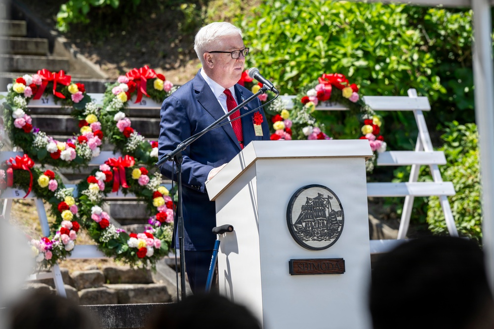 U.S. Ambassador to Japan, Mayor of Newport, R.I., and U.S. military commanding officers participate in 87th annual Black Ship Festival Official Ceremony in Shimoda, Japan