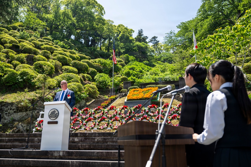 U.S. Ambassador to Japan, Mayor of Newport, R.I., and U.S. military commanding officers participate in 87th annual Black Ship Festival Official Ceremony in Shimoda, Japan