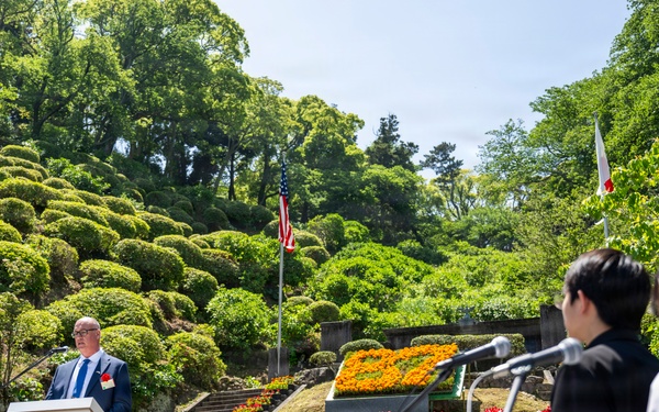 U.S. Ambassador to Japan, Mayor of Newport, R.I., and U.S. military commanding officers participate in 87th annual Black Ship Festival Official Ceremony in Shimoda, Japan