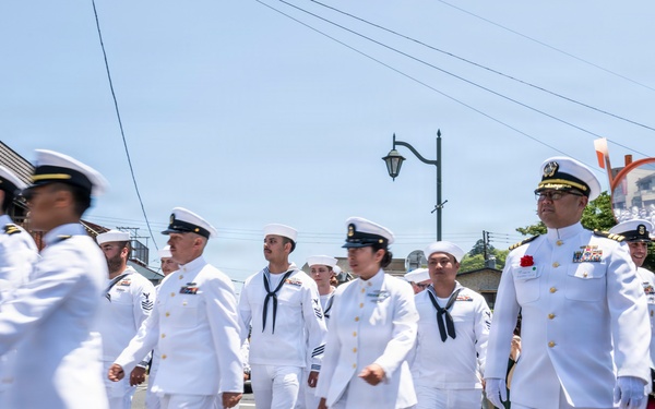 Mayor of Newport, R.I., and U.S. military members participate in 87th annual Black Ship Festival Official Parade in Shimoda, Japan