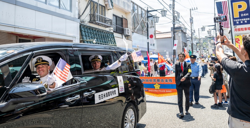 Mayor of Newport, R.I., and U.S. military members participate in 87th annual Black Ship Festival Official Parade in Shimoda, Japan