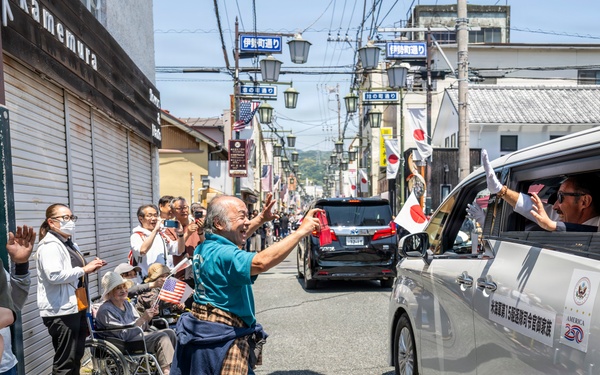 Mayor of Newport, R.I., and U.S. military members participate in 87th annual Black Ship Festival Official Parade in Shimoda, Japan