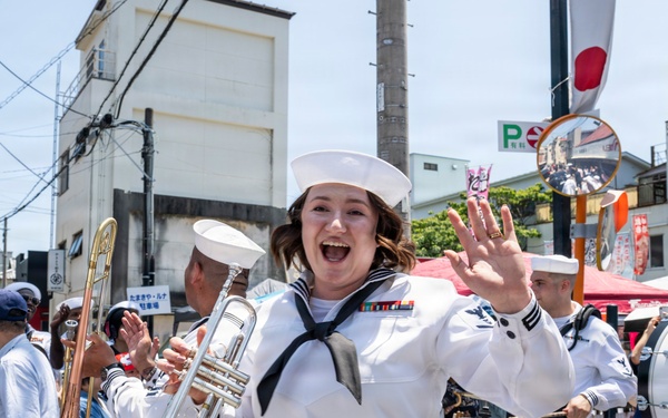 Mayor of Newport, R.I., and U.S. military members participate in 87th annual Black Ship Festival Official Parade in Shimoda, Japan