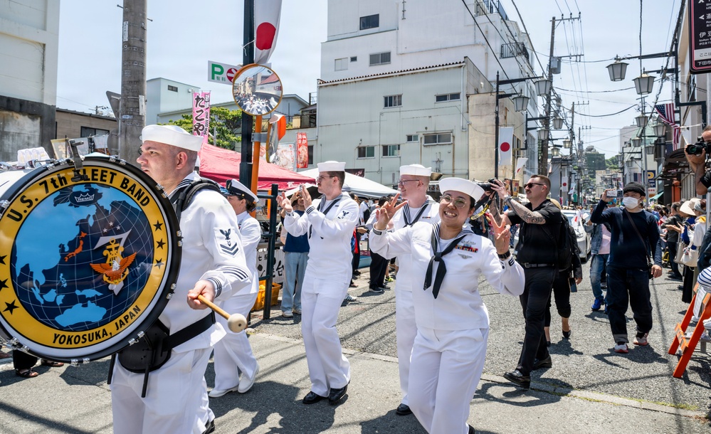 Mayor of Newport, R.I., and U.S. military members participate in 87th annual Black Ship Festival Official Parade in Shimoda, Japan
