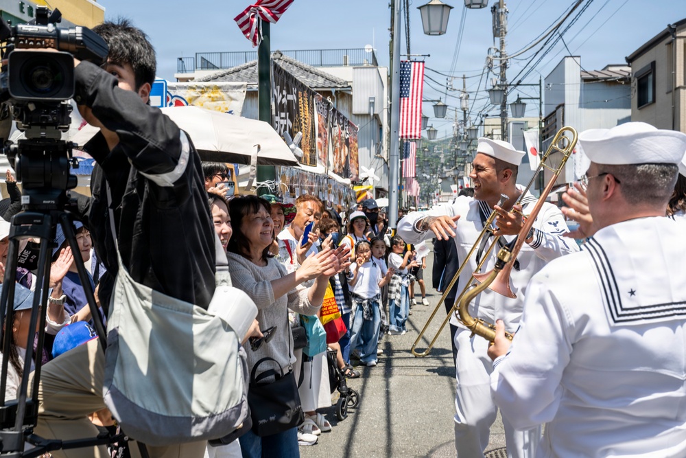 Mayor of Newport, R.I., and U.S. military members participate in 87th annual Black Ship Festival Official Parade in Shimoda, Japan