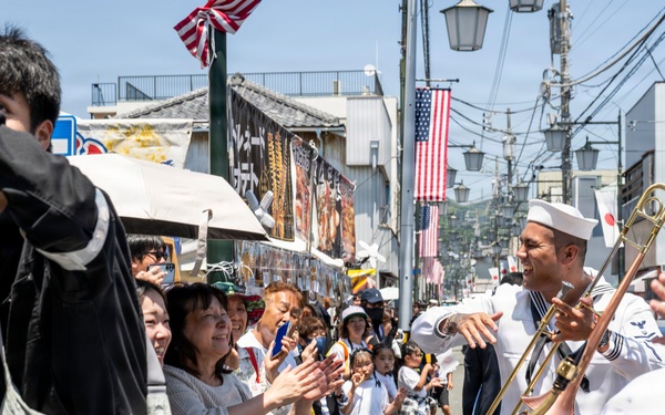 Mayor of Newport, R.I., and U.S. military members participate in 87th annual Black Ship Festival Official Parade in Shimoda, Japan