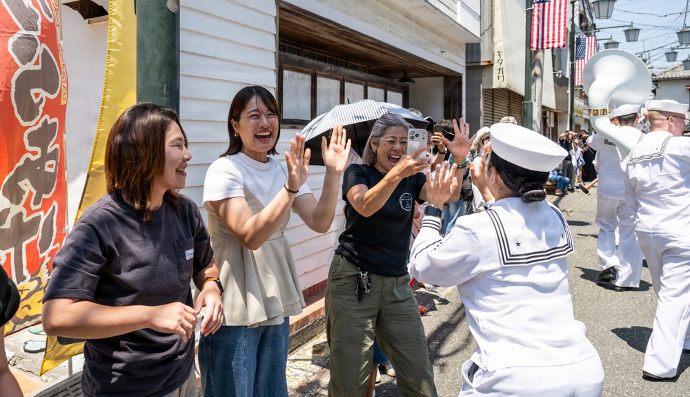 Mayor of Newport, R.I., and U.S. military members participate in 87th annual Black Ship Festival Official Parade in Shimoda, Japan