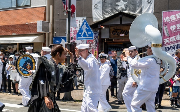 Mayor of Newport, R.I., and U.S. military members participate in 87th annual Black Ship Festival Official Parade in Shimoda, Japan