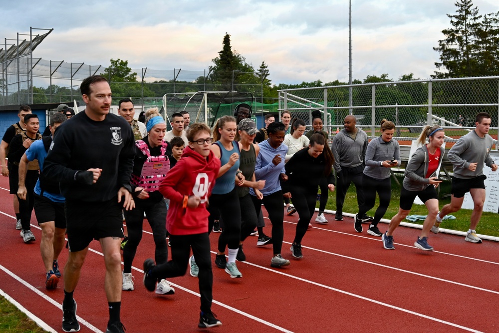 USAG Stuttgart community honors fallen during early morning Murph Challenge on Husky Field, Patch Barracks,  May 20, 2026