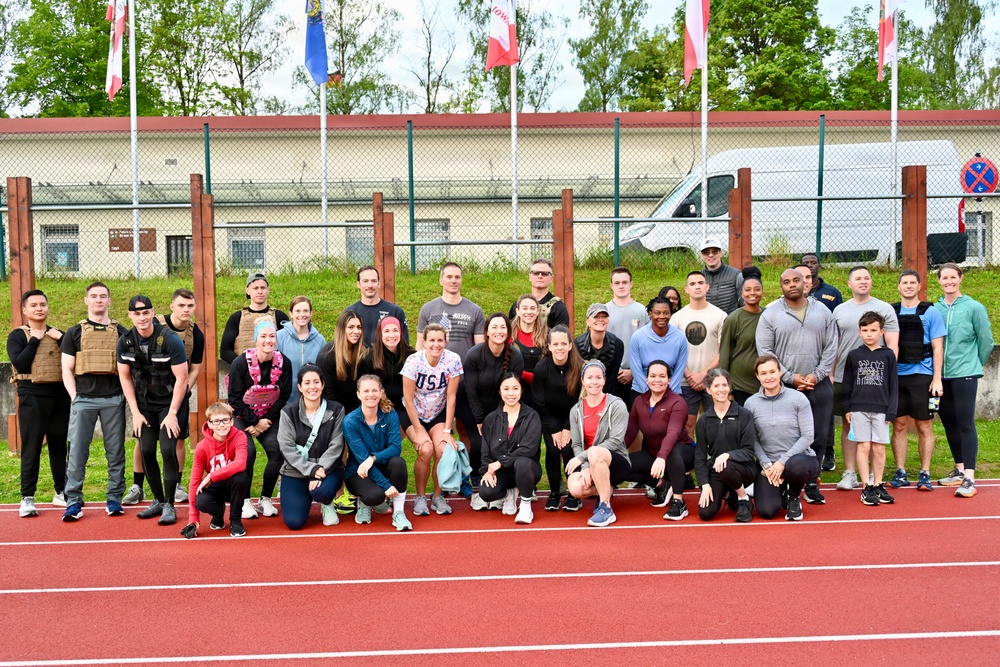 USAG Stuttgart community honors fallen during early morning Murph Challenge on Husky Field, Patch Barracks,  May 20, 2026