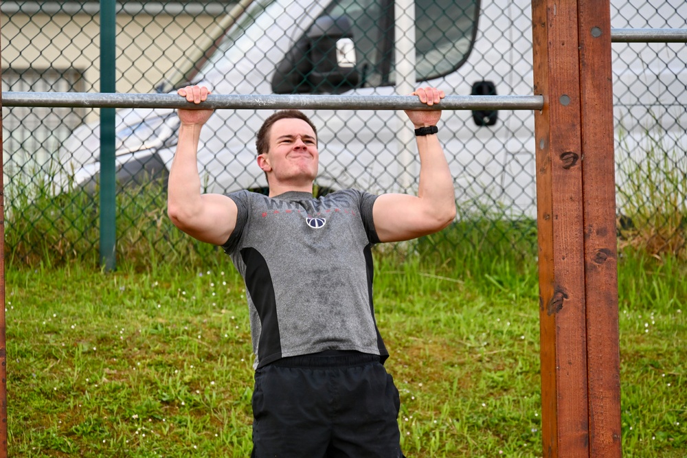 USAG Stuttgart community honors fallen during early morning Murph Challenge on Husky Field, Patch Barracks,  May 20, 2026