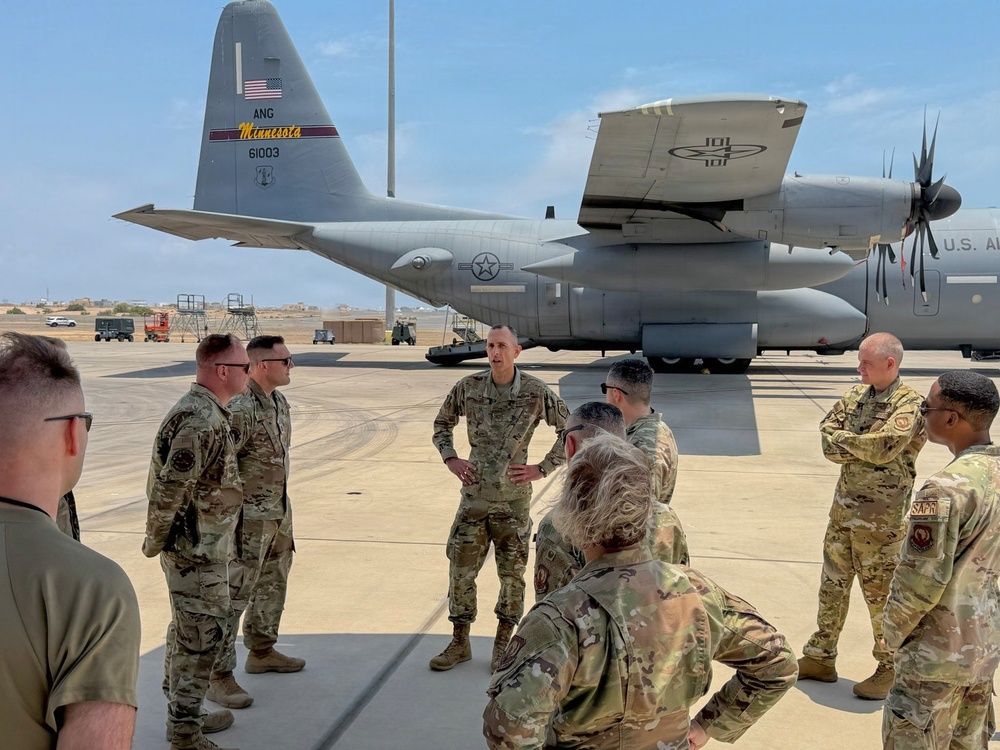 Boss Wing command team visits Djibouti