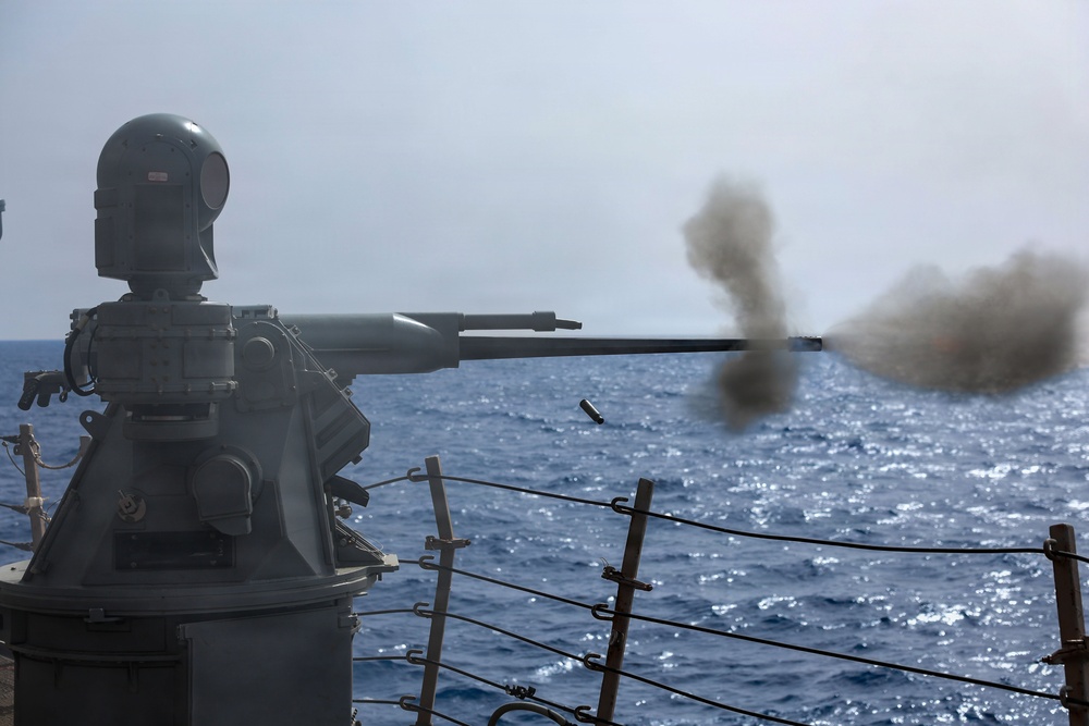 Live Fire Exercise aboard USS Gonzalez (DDG 66)