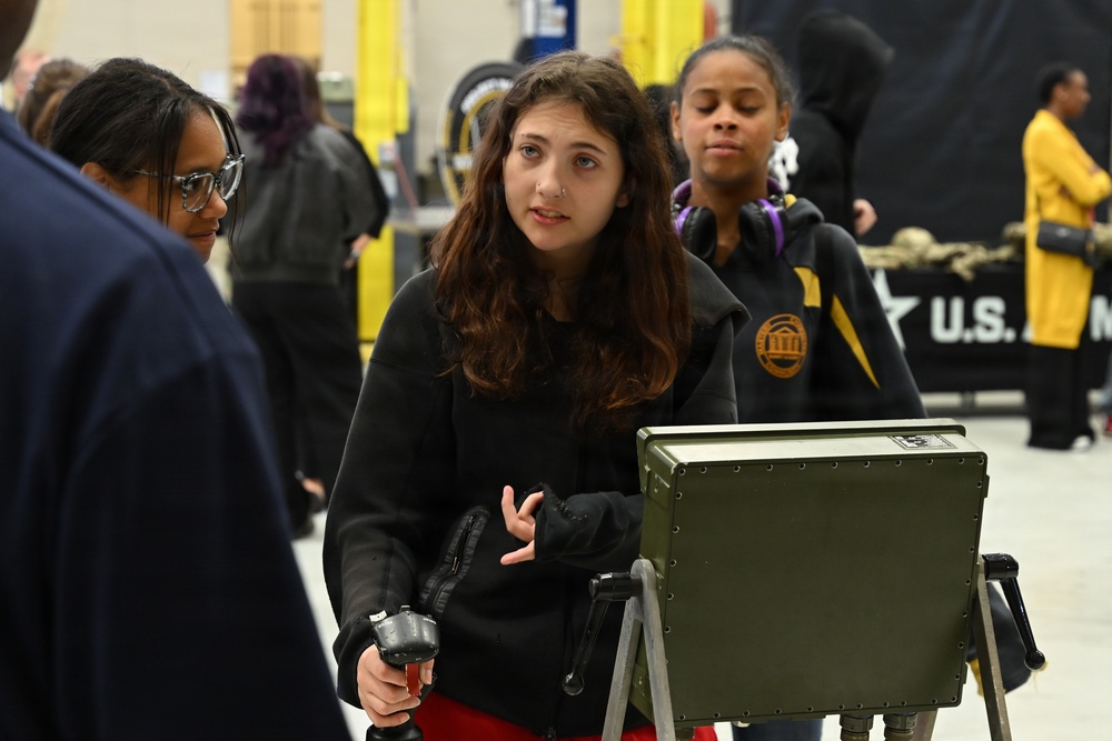 U.S. Army Tank-automotive and Armaments Command welcomes local Detroit-area students for tour of the Detroit Arsenal