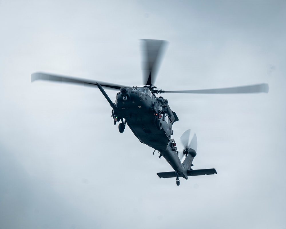 106th Rescue Wing HH-60 Pave Hawks conduct joint live-fire training during Exercise Hungry Horse