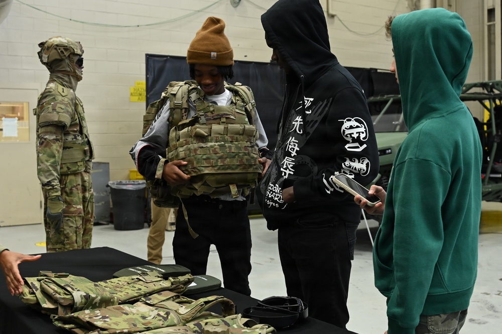 U.S. Army Tank-automotive and Armaments Command welcomes local Detroit-area students for tour of the Detroit Arsenal
