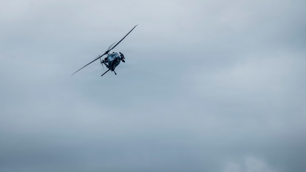 106th Rescue Wing HH-60 Pave Hawks conduct joint live-fire training during Exercise Hungry Horse
