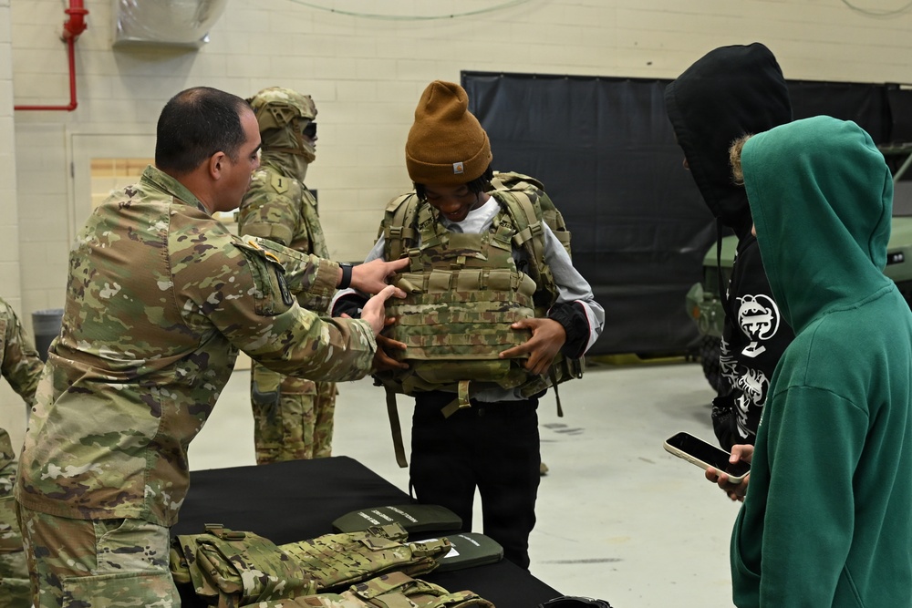 U.S. Army Tank-automotive and Armaments Command welcomes local Detroit-area students for tour of the Detroit Arsenal