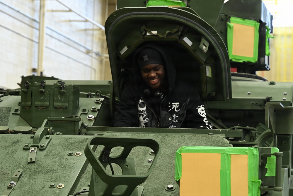 U.S. Army Tank-automotive and Armaments Command welcomes local Detroit-area students for tour of the Detroit Arsenal