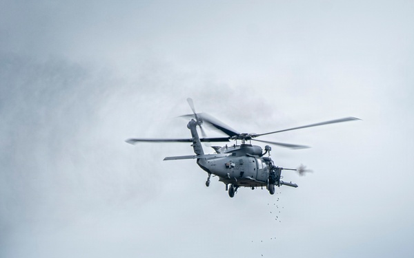 106th Rescue Wing HH-60 Pave Hawks conduct joint live-fire training during Exercise Hungry Horse