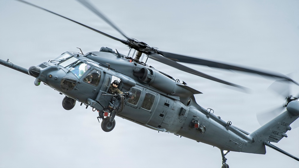 106th Rescue Wing HH-60 Pave Hawks conduct joint live-fire training during Exercise Hungry Horse