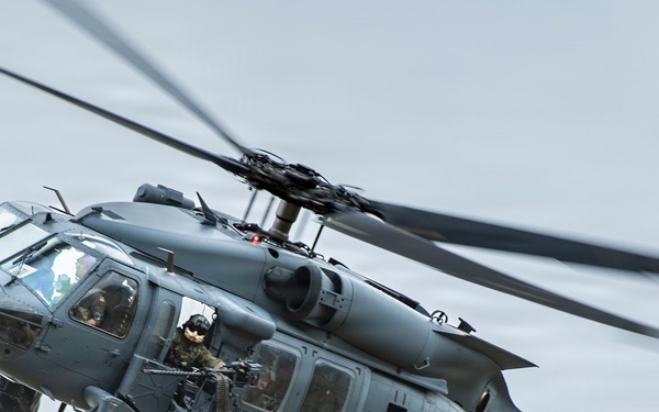 106th Rescue Wing HH-60 Pave Hawks conduct joint live-fire training during Exercise Hungry Horse