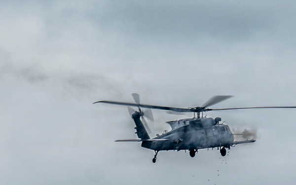 106th Rescue Wing HH-60 Pave Hawks conduct joint live-fire training during Exercise Hungry Horse