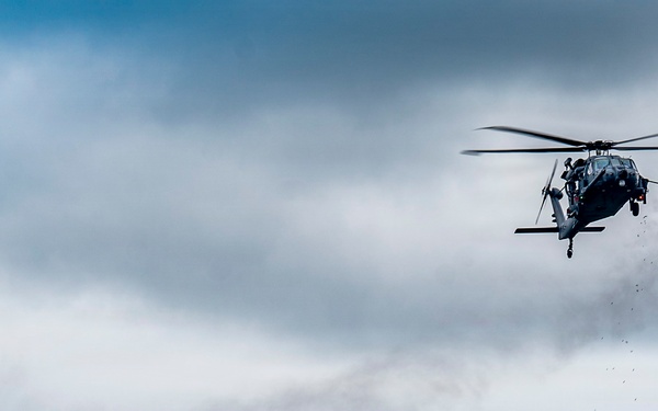 106th Rescue Wing HH-60 Pave Hawks conduct joint live-fire training during Exercise Hungry Horse