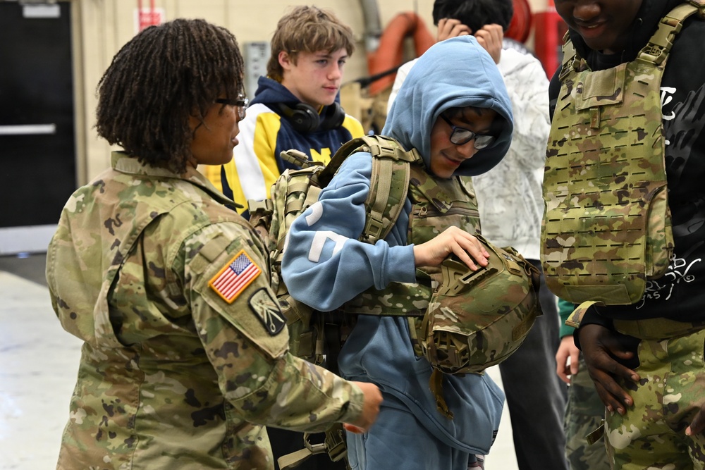 U.S. Army Tank-automotive and Armaments Command welcomes local Detroit-area students for tour of the Detroit Arsenal