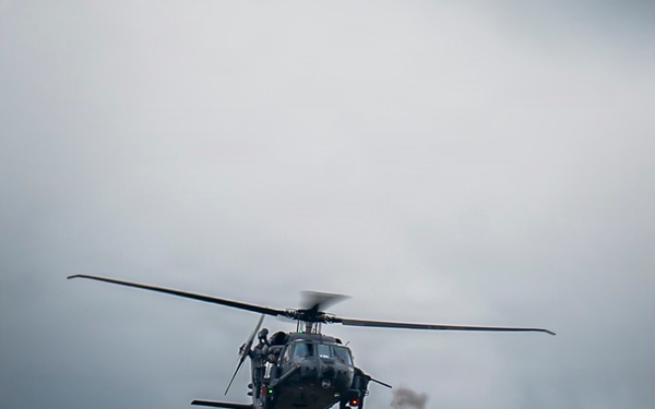 106th Rescue Wing HH-60 Pave Hawks conduct joint live-fire training during Exercise Hungry Horse