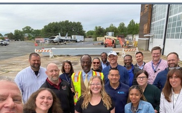 NAVFAC Washington Tours NSWCDD Anechoic Chambers in Preparation for new $250M Radar Testing Facility