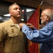 Medal of Honor Recipient pins FMF Warfare Device on MCSFBn Senior Chief