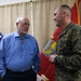Medal of Honor Recipient pins FMF Warfare Device on MCSFBn Senior Chief