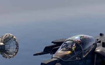 VMA-223 flies above Eastern North Carolina