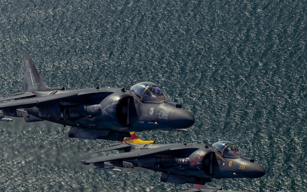 VMA-223 flies above Eastern North Carolina