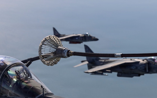 VMA-223 flies above Eastern North Carolina