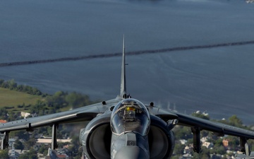 VMA-223 flies above Eastern North Carolina