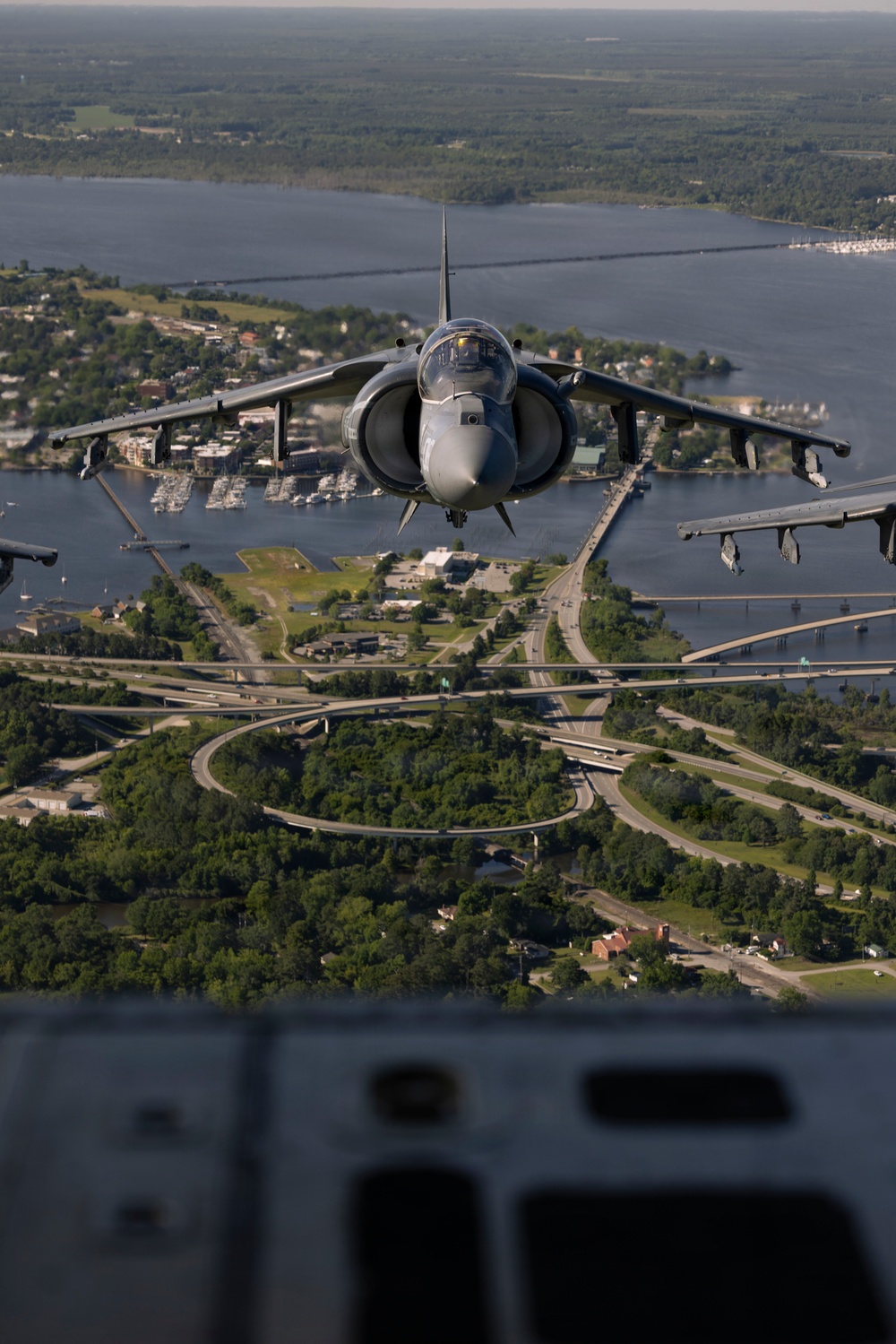 VMA-223 flies above Eastern North Carolina