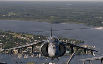 VMA-223 flies above Eastern North Carolina