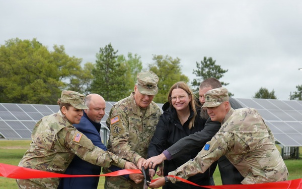Fort McCoy Senior Commander hosts ribbon cutting for Microgrid Project