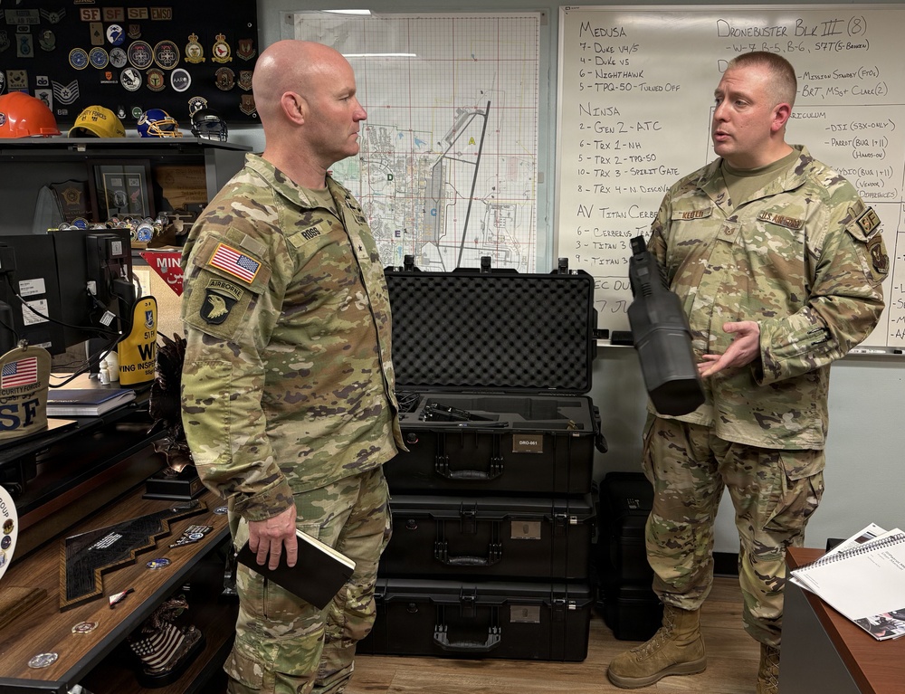 JIATF-401 Leaders Learn about C-UAS Systems at Whiteman Air Force Base
